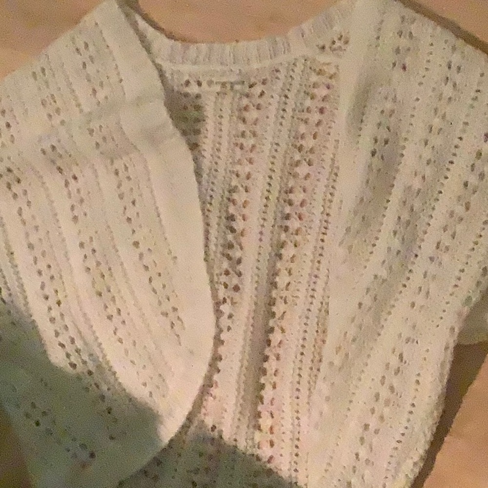 white sweater!